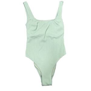 H&M Women’s Bathing Suit Size Xsmall One Piece Light Green Swimming Preloved